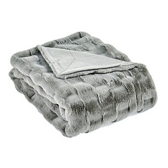 Home Soft Things Brick Textured Faux Fur Throw Blanket