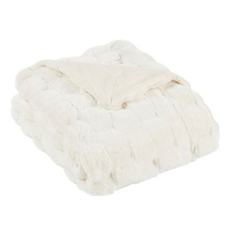 Home Soft Things Brick Textured Faux Fur Throw Blanket