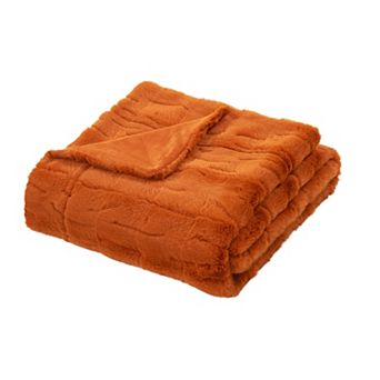 Home Soft Things Stylish Faux Fur Throw Blanket
