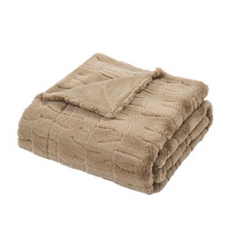Home Soft Things Stylish Faux Fur Throw Blanket