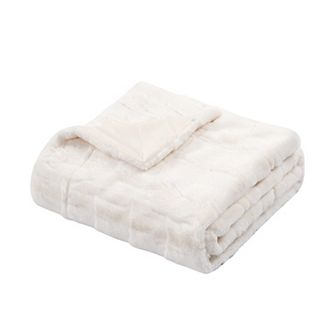 Home Soft Things Stylish Faux Fur Throw Blanket