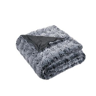 Home Soft Things Variegated Faux Fur Throw Blanket