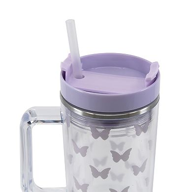 Unbranded 30-oz. Butterfly Clear Tumbler