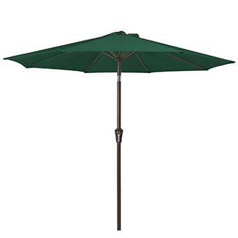 10FT Outdoor Patio Market Umbrella, 8 Sturdy Ribs, Push Button Tilt & Crank, UV & Water Protection