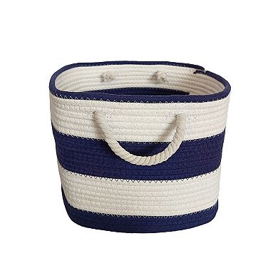 Neatly 13" Striped Rope Basket