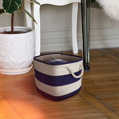 Neatly 13" Striped Rope Basket