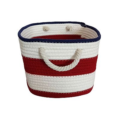 Neatly 11" Striped Rope Basket