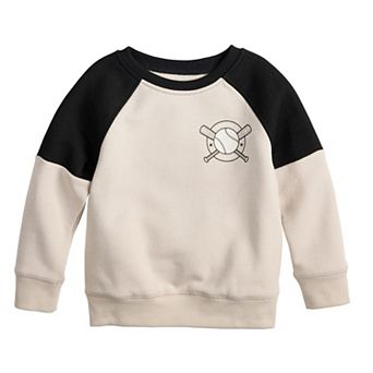 Baby & Toddler Boy Jumping Beans® Raglan Graphic Colorblock Fleece Crew Pullover
