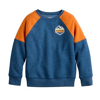 Boys 4-12 Jumping Beans® Graphic Colorblock Fleece Crew