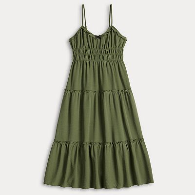 olive green strappy dress Olive Green Spaghetti Straps Popular Mermaid Evening Formal Long Prom –  bridalsew main image 0