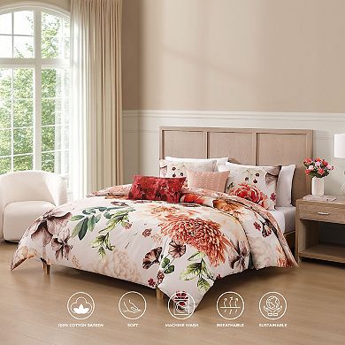 Bebejan Hazy Blossom 5 Piece Reversible Comforter Set