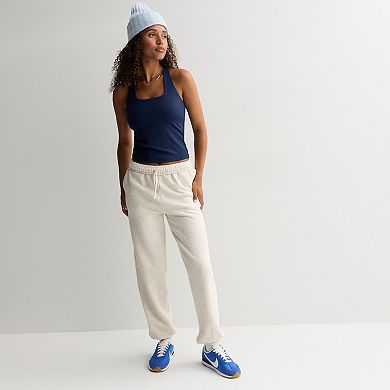Juniors' SO Longline Square Neck Sporty Tank Top