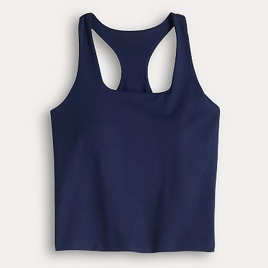 Juniors' SO Longline Square Neck Sporty Tank Top