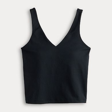 Juniors' SO® Longline V-Neck Sporty Tank Top