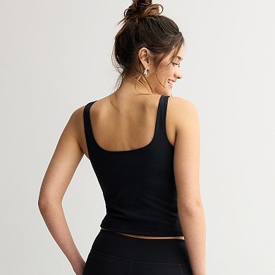 Juniors' SO® Longline V-Neck Sporty Tank Top