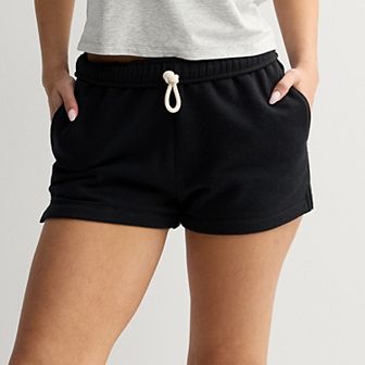 Juniors' SO® Foldover Fleece Shorts