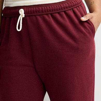 Juniors' Plus SO® Foldover Fleece Joggers