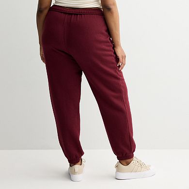 Juniors' Plus SO® Foldover Fleece Joggers