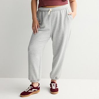 Juniors' Plus SO® Foldover Fleece Joggers