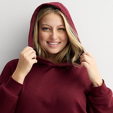 Juniors' Plus Size SO® Oversized Popover Hoodie