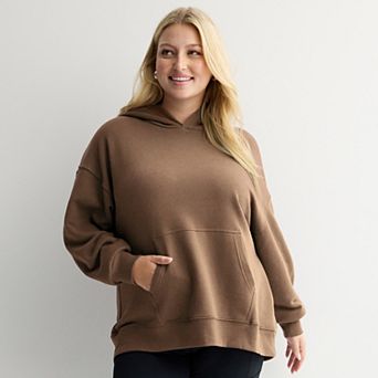 Juniors' Plus Size SO® Oversized Popover Hoodie