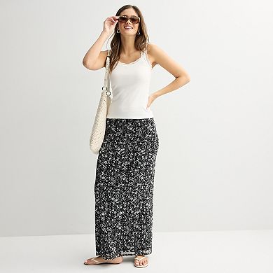Juniors' Love, Fire Low Rise Mesh Skirt