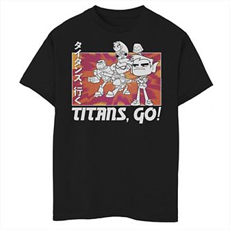 Boys 8-20 DC Comics Teen Titans Go! Kanji Group Shot Graphic Tee