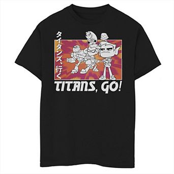Boys 8-20 DC Comics Teen Titans Go! Kanji Group Shot Graphic Tee