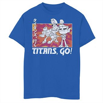 Boys 8-20 DC Comics Teen Titans Go! Kanji Group Shot Graphic Tee