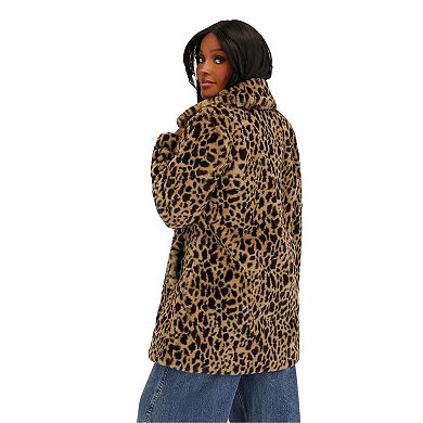 Juniors' madden girl Faux Fur Coat
