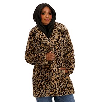 Juniors' madden girl Faux Fur Coat