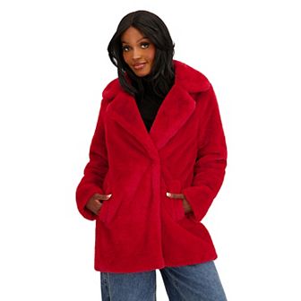 Juniors' madden girl Faux Fur Coat