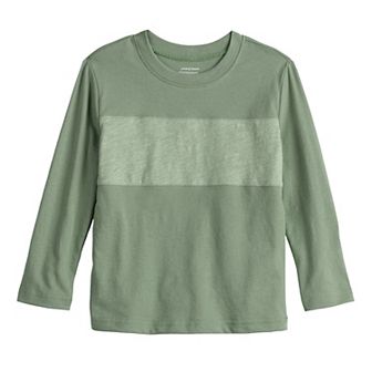 Baby & Toddler Boys Jumping Beans® Long Sleeve Essential Blocked Tee