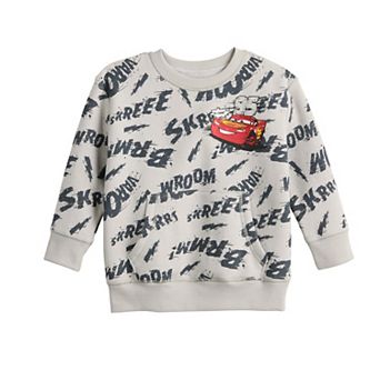 Toddler & Boys 4-12 Jumping Beans® Disney / Pixar’s Cars Lightning McQueen Adaptive Graphic Fleece Crew Sweatshirt