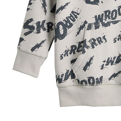 Toddler & Boys 4-12 Jumping Beans® Disney / Pixar’s Cars Lightning McQueen Adaptive Graphic Fleece Crew Sweatshirt