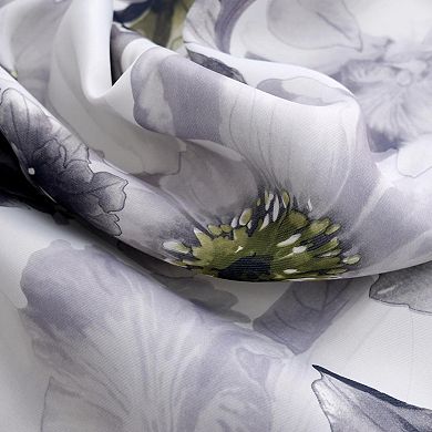 Eden Floral Nature Printed 2 Pieces Blackout Grommet Curtain Panel Pair