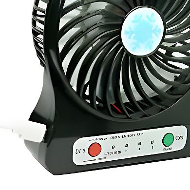 USB Operated Portable Rechargeable LED Fan