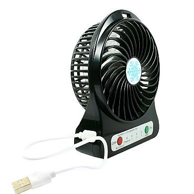 USB Operated Portable Rechargeable LED Fan