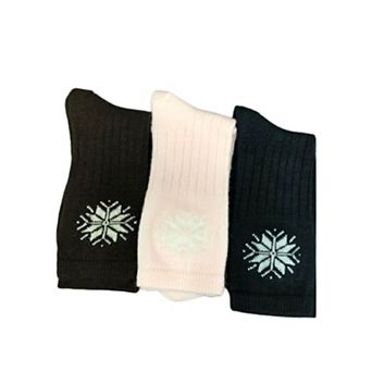 Snowflake Pattern Soft Acrylic Crew Women's Socks