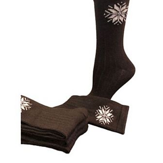 Snowflake Pattern Soft Acrylic Crew Women's Socks