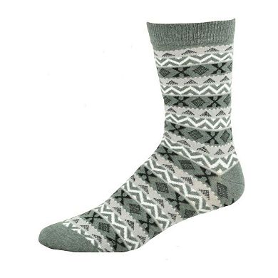 Women's Acrylic Fairisle Crew Socks - 2 Pairs