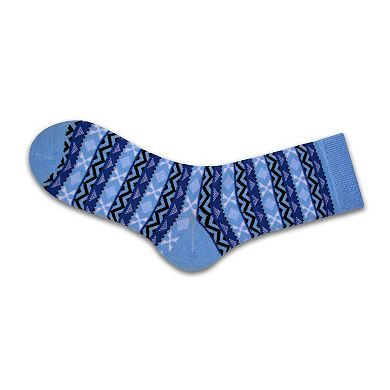 Women's Acrylic Fairisle Crew Socks - 2 Pairs