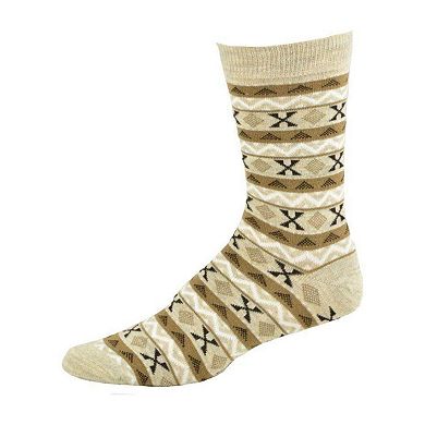 Women's Acrylic Fairisle Crew Socks - 2 Pairs