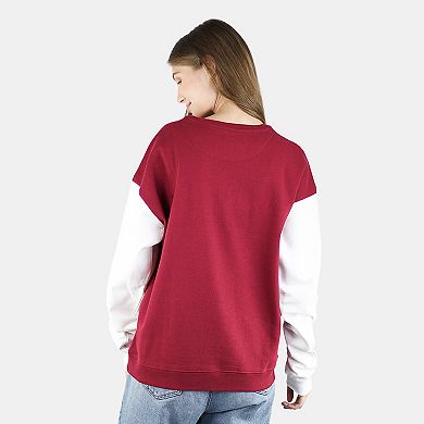 Women's Colorblock Pattern Oversized Pullover Sweatshirt