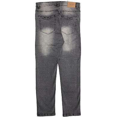 Men's Straight Fit Biker Jeans