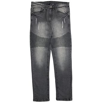 Men's Straight Fit Biker Jeans
