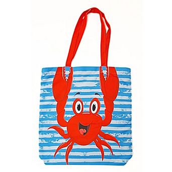 Crab Patterned Beach Bag