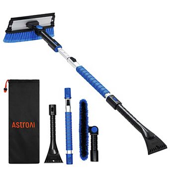 Astroai Windshield Ice Scrapers, 47.2" Snow Brush With Squeegee