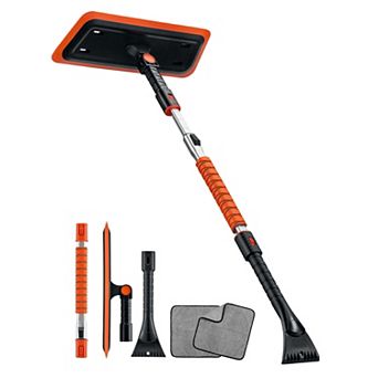 Astroai 47.2 Inch 2-in-1 Snow Broom And Detachable Ice Scraper