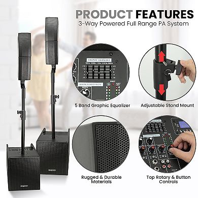 Pyle Line Array Column Speaker - Professional and